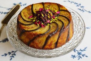 ته چین غوره آشپزی پلو خوشمزه غذا